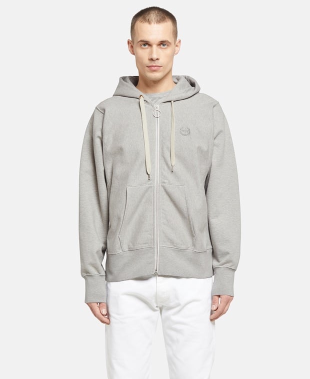 hooded sweat jacket