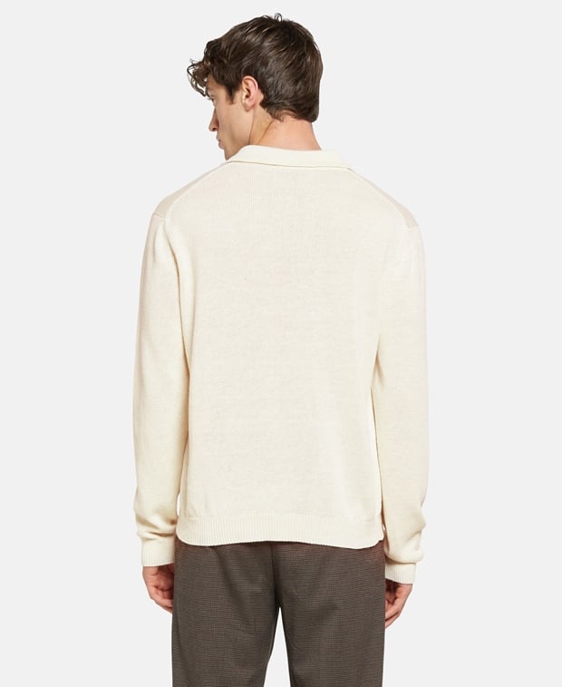 Iris von Arnim Knitted polo shirt Ecru