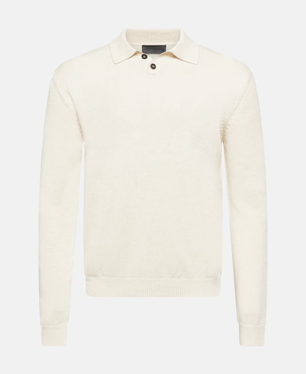 Iris von Arnim Knitted polo shirt Ecru