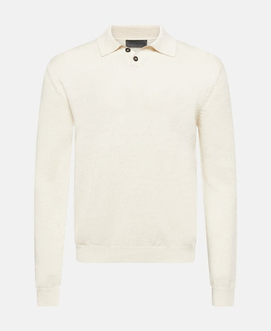 Iris von Arnim Knitted polo shirt Ecru