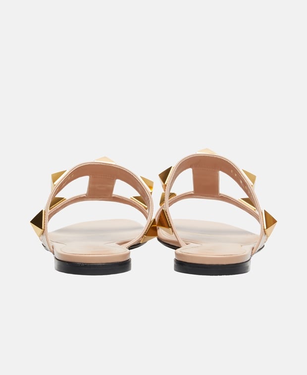 Valentino Garavani Roman Stud Sandals Soft Beige