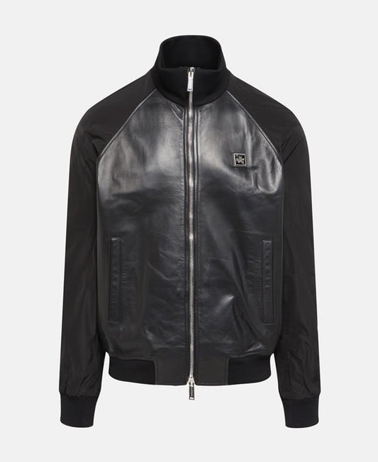 Leather blouson