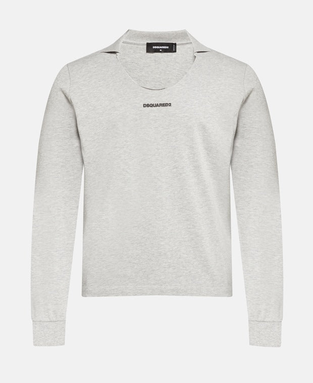 Long-sleeved polo shirt