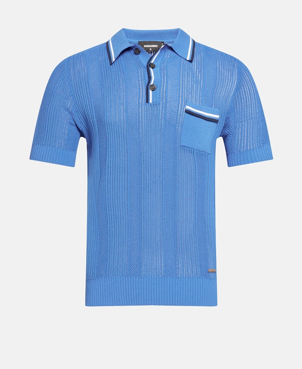 Knitted polo shirt