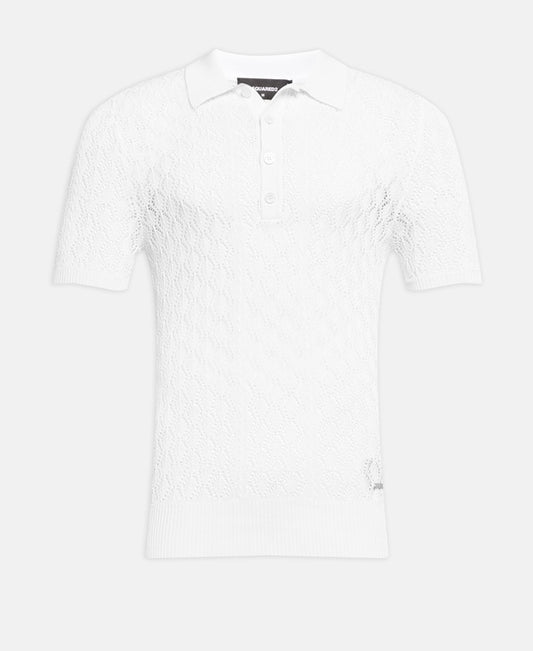 Knitted polo shirt