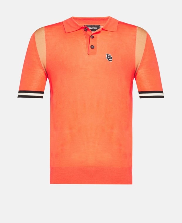 Knitted polo shirt