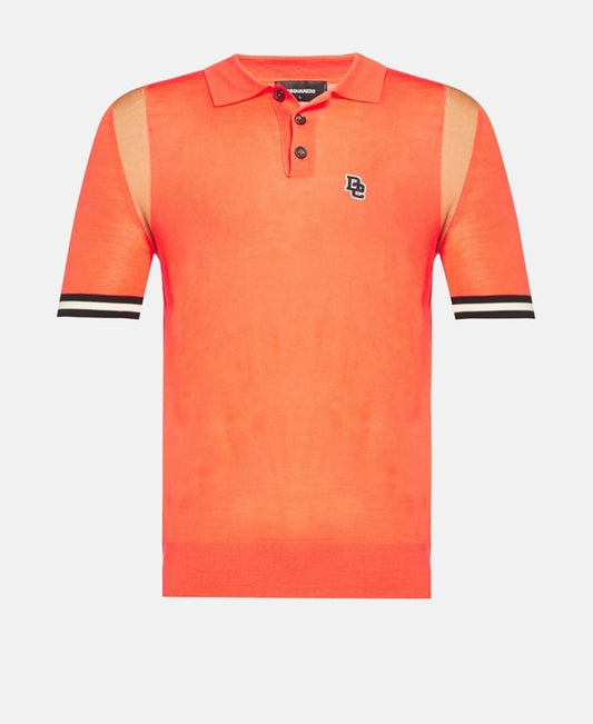 Knitted polo shirt