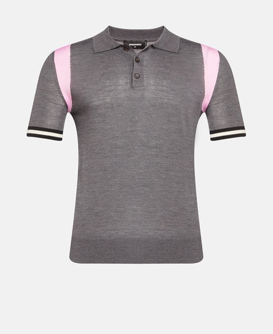 Knitted polo shirt