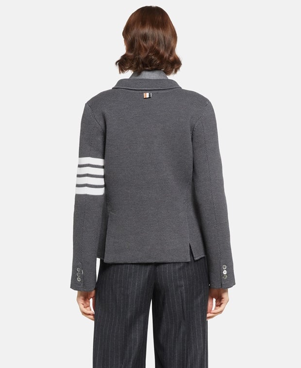 Thom Browne Knitted suit jacket Dark Grey