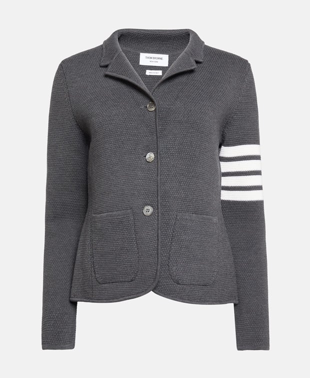 Thom Browne Knitted suit jacket Dark Grey