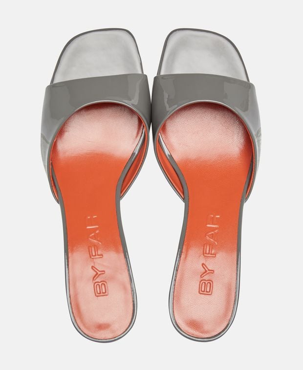 By Far Mules Romy Cement