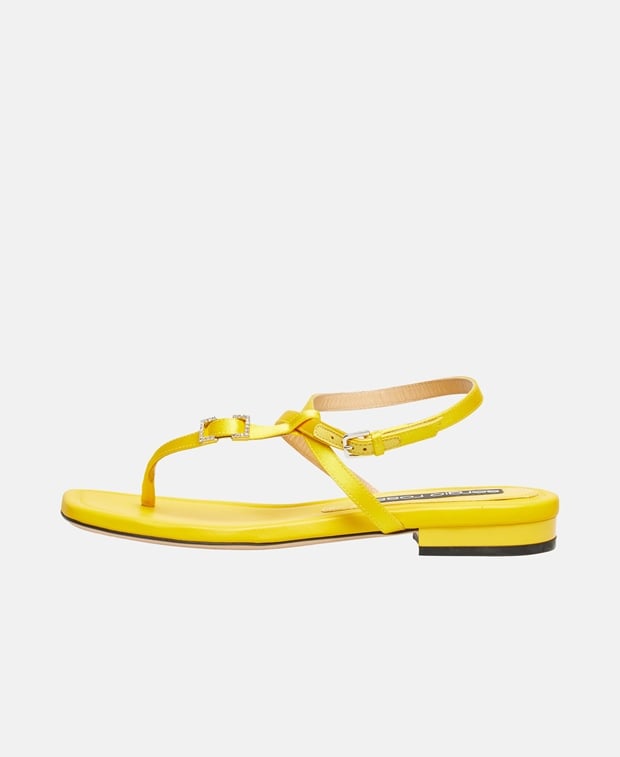 Sergio Rossi Ankle strap sandals Yellow