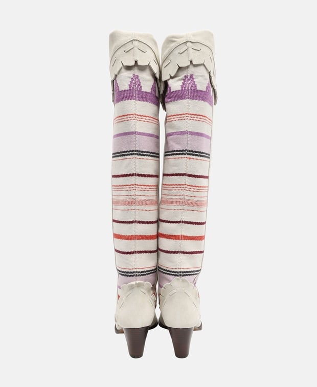 Isabel Marant Cowboy boots Ecru