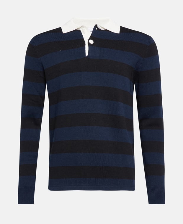 Knitted polo shirt