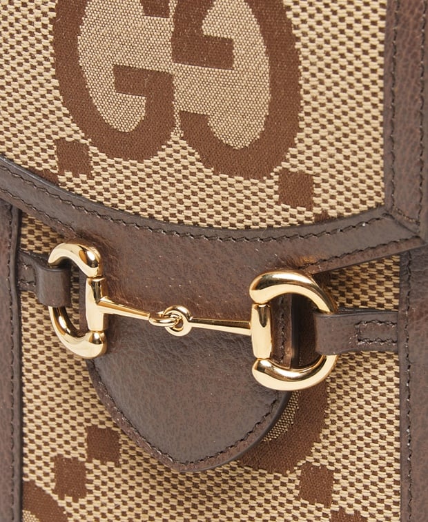 Gucci Horsebit 1955 vertical Mobile phone case Beige