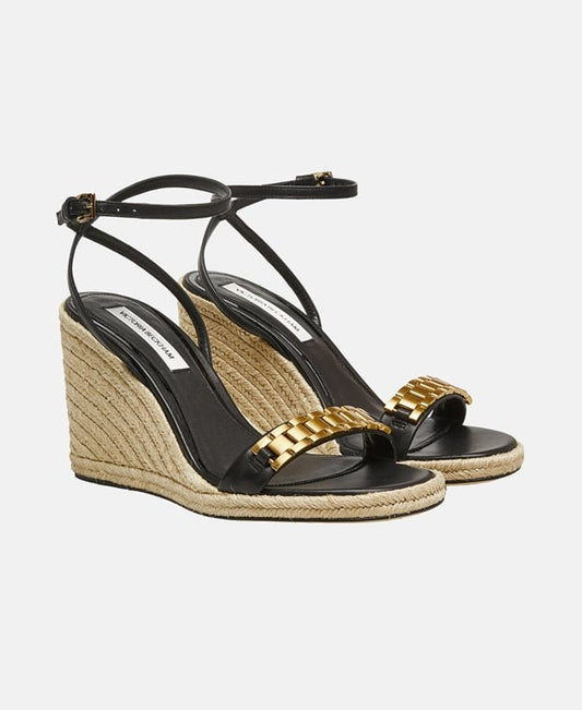 Victoria Beckham Wedged espadrilles Black