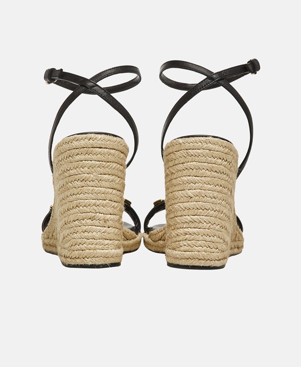 Victoria Beckham Wedged espadrilles Black