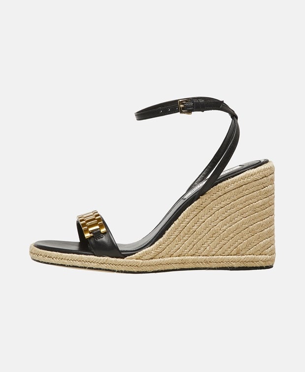 Victoria Beckham Wedged espadrilles Black
