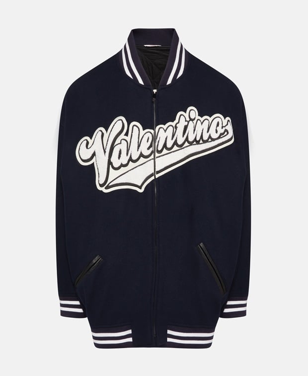 Valentino Garavani Wool blouson Dark Blue