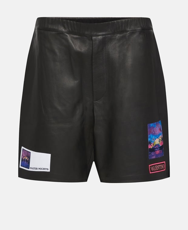 Leather shorts
