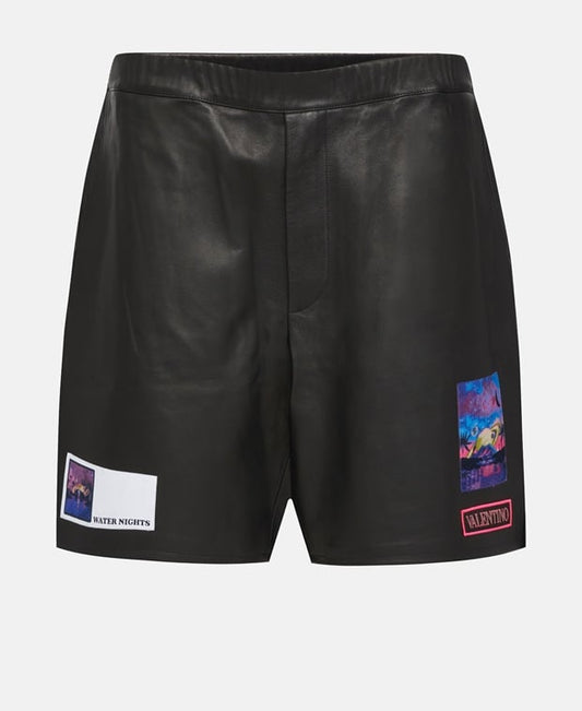 Leather shorts