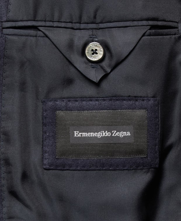 Zegna Silk suit jacket Blue