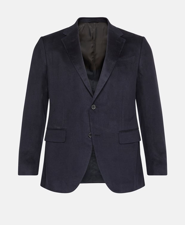 Zegna Silk suit jacket Blue