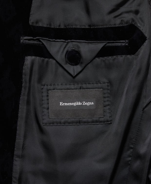 Zegna Velvet blazer Black