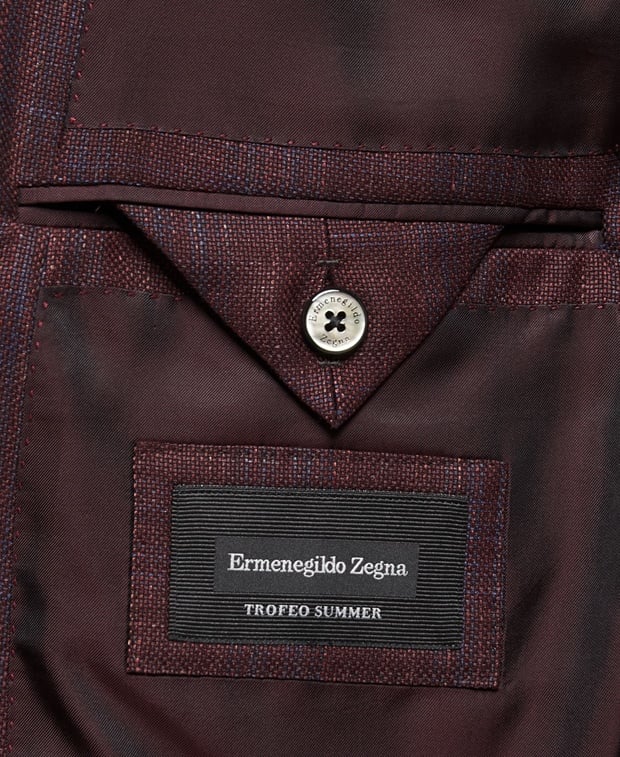 Zegna Suit jacket Bordeaux