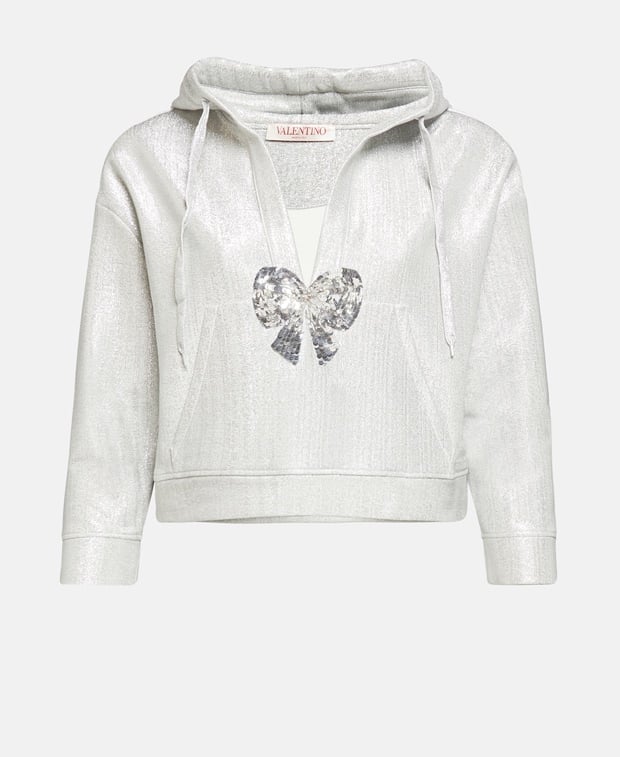 Valentino Garavani Hoodie Silver