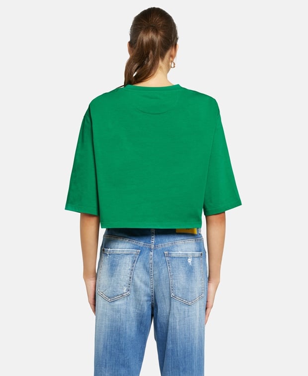 Valentino Garavani Cropped Shirt Green
