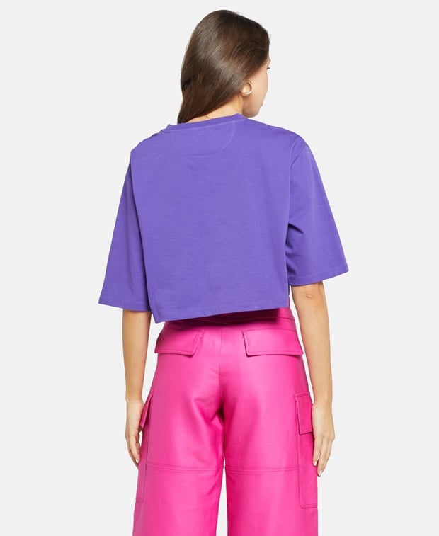 Valentino Garavani Cropped Shirt Purple