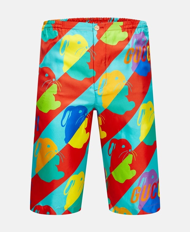 Gucci Silk shorts Red