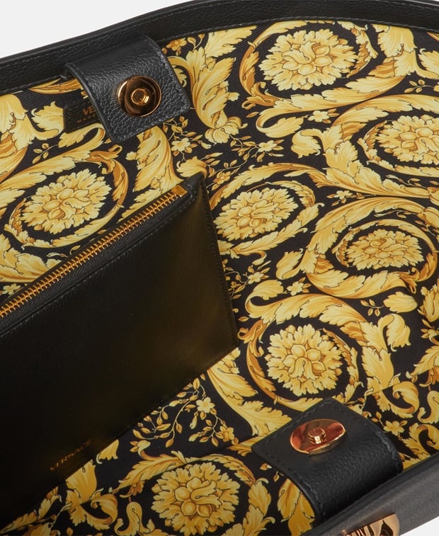 Versace Handbag & Pouch Black
