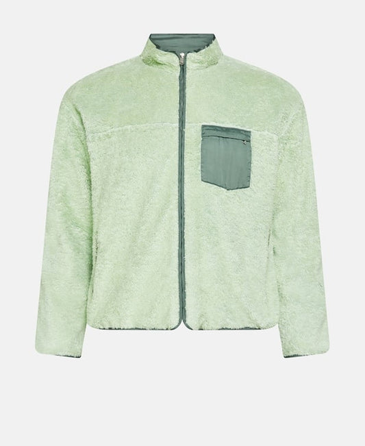 Jil Sander Faux fur jacket Lime