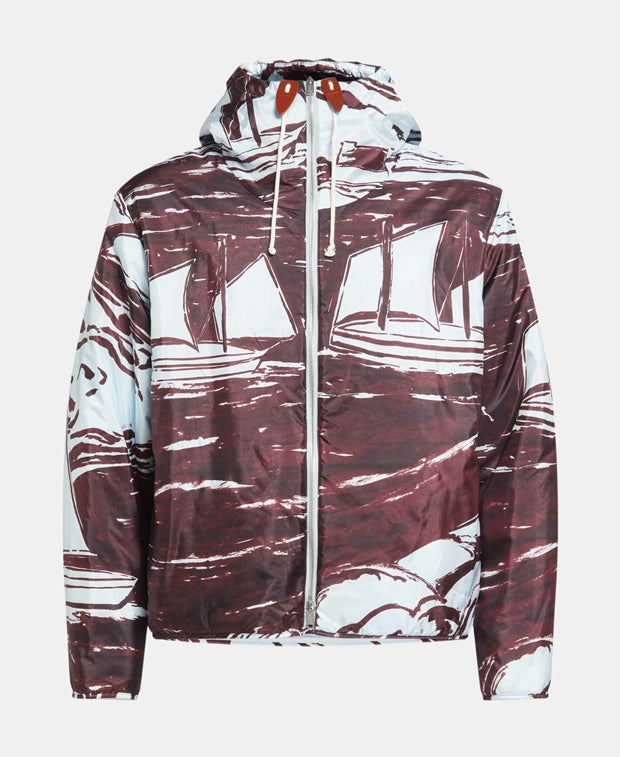 Jil Sander Hooded jacket Blackberry