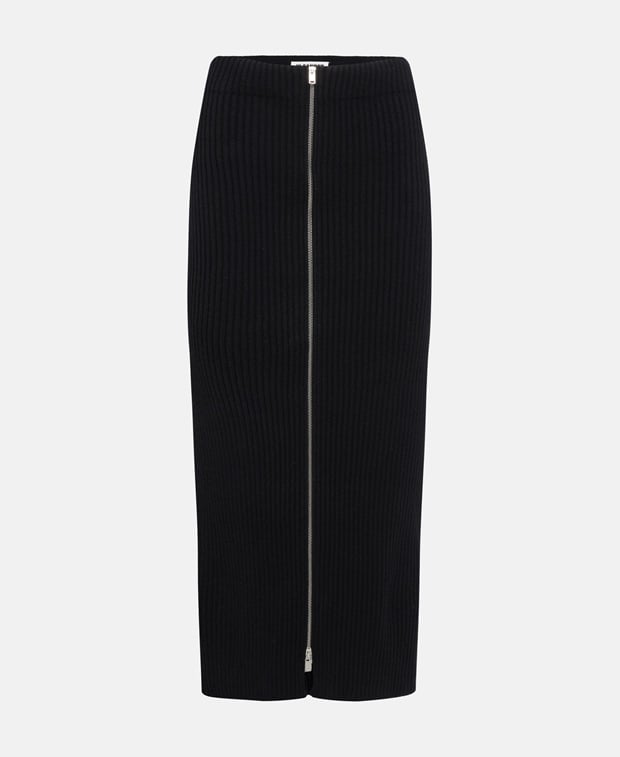 Jil Sander Knitted skirt Black
