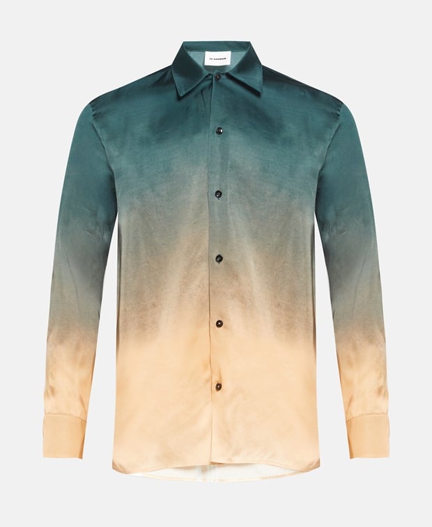Jil Sander Long-sleeved shirt Teal