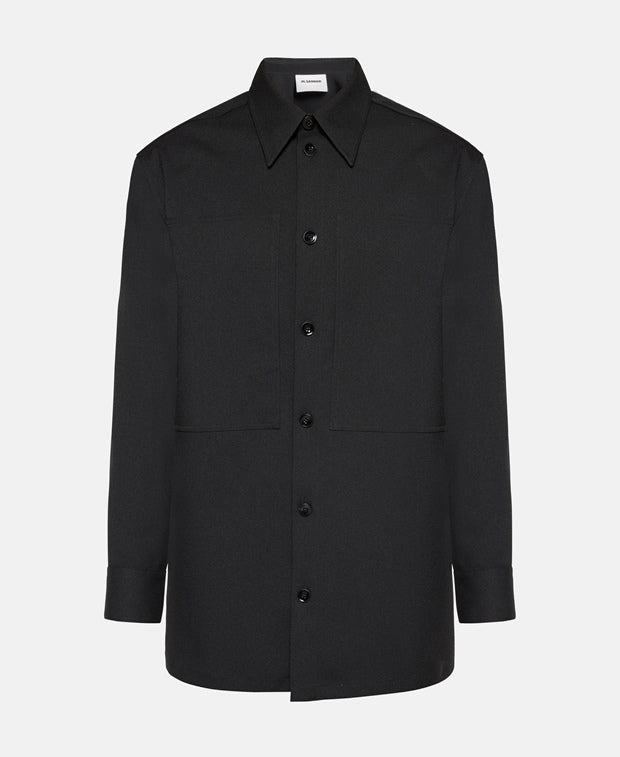 Jil Sander Long-sleeved shirt - regular fit Black