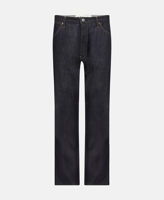 Jil Sander Twisted Relaxed Fit Jeans Dark Blue