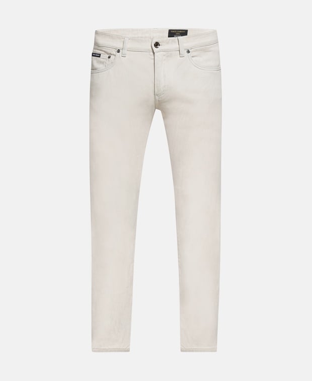 Dolce & Gabbana Straight leg jeans Beige