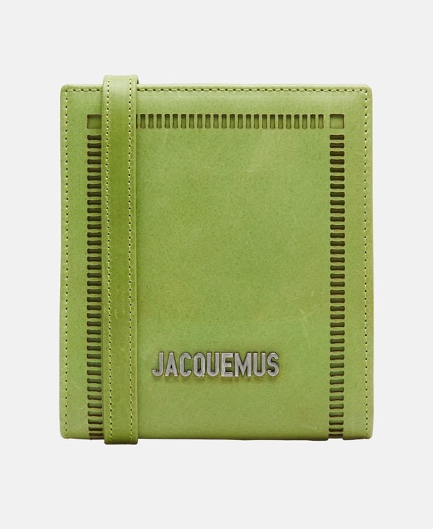 Jacquemus Leather wallet Lime