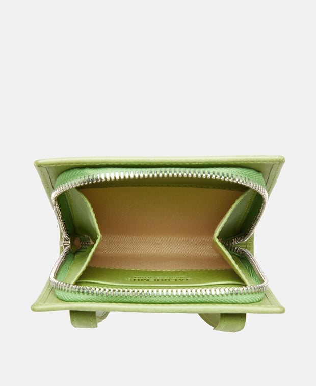 Jacquemus Leather wallet Lime