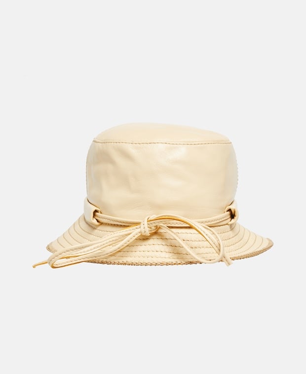 Jacquemus Leather bucket hat