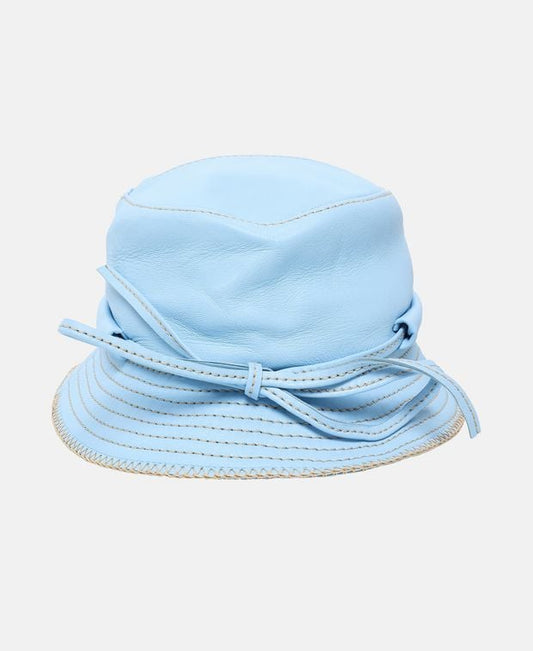 Jacquemus Leather bucket hat Blue