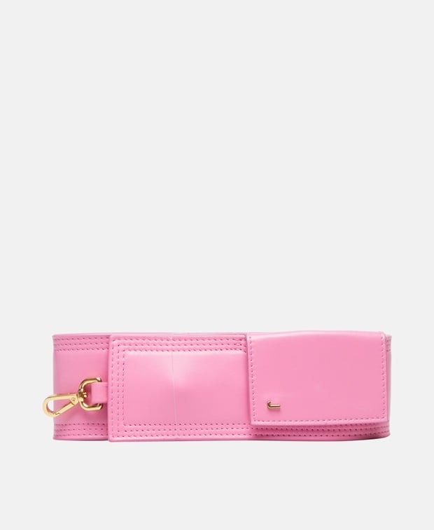 Jacquemus Leather shoulder strap Pink