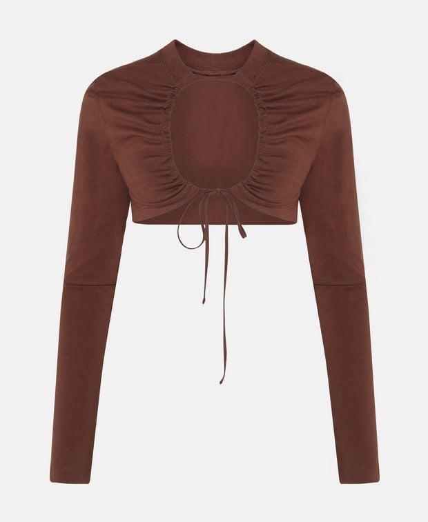 Jacquemus Long-sleeved top Brown