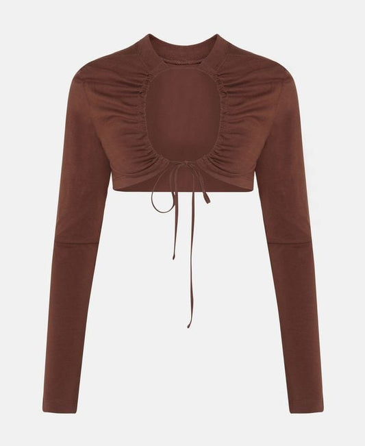 Jacquemus Long-sleeved top Brown