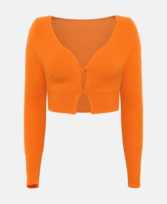 Jacquemus Wool-blend cardigan Orange