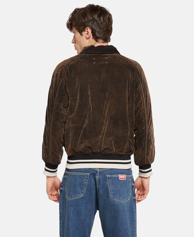 Maison Margiela Quilted blouson Brown